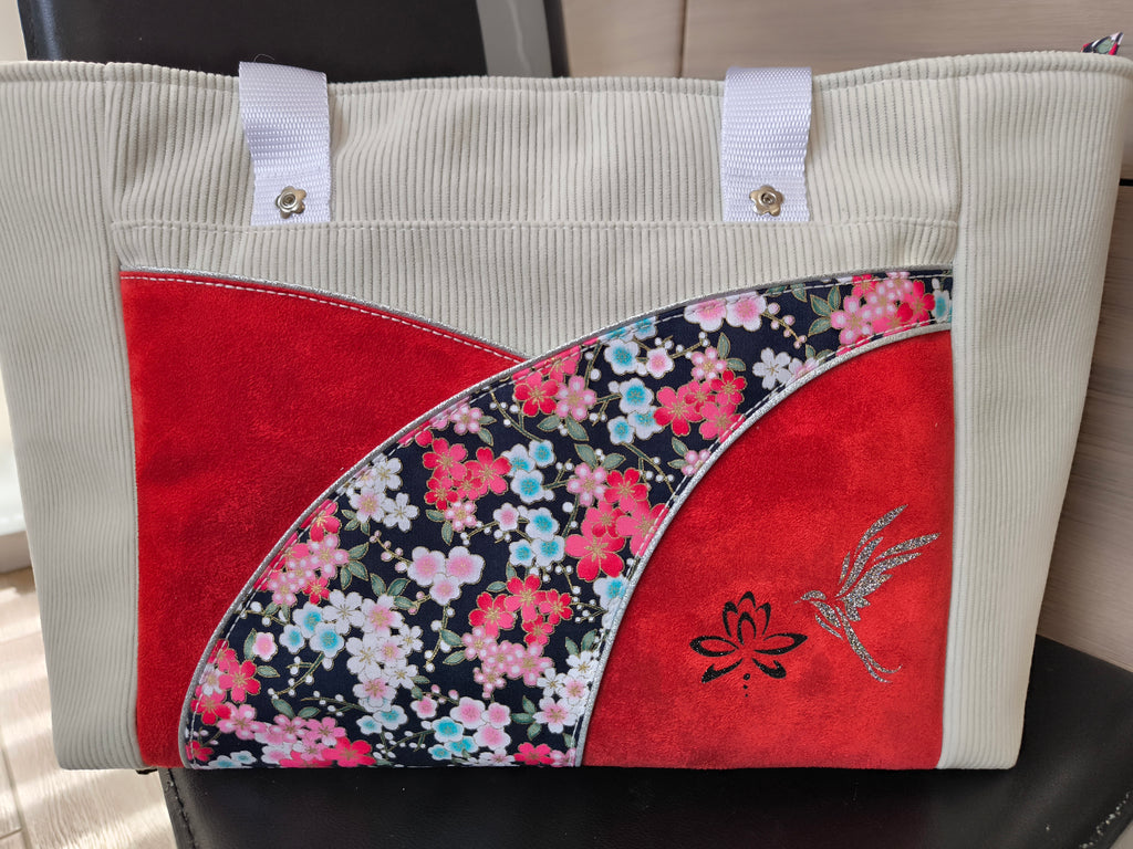 Sac à Main Artisanal Japonisant – Velours & Patchwork
