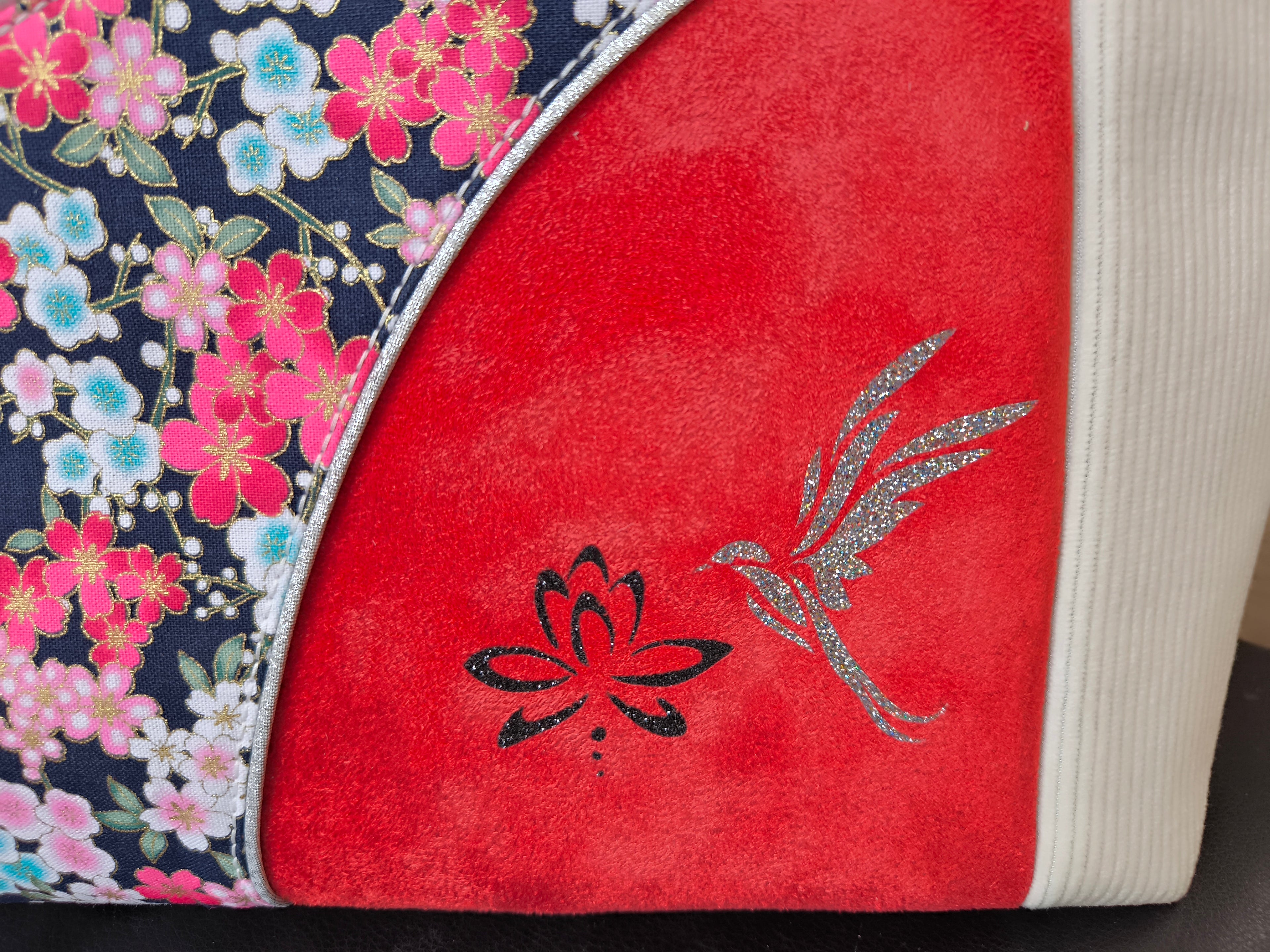 Sac à Main Artisanal Japonisant – Velours & Patchwork