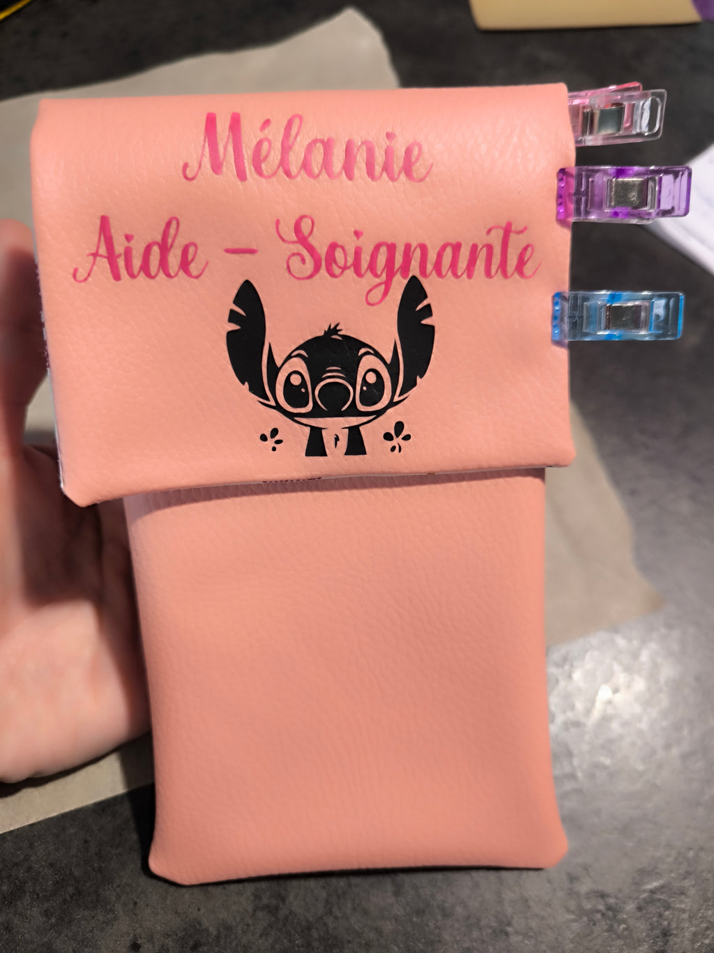 Pochette Soignante Personnalisée – À glisser dans la poche
