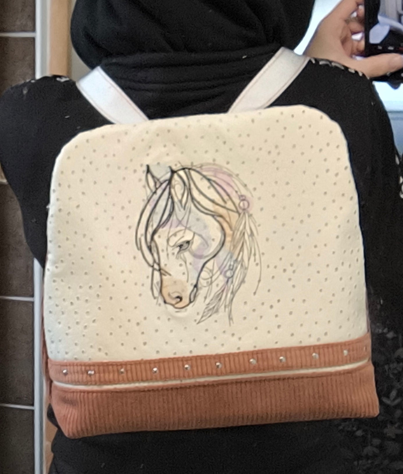 🎒 Sac à dos artisanal « Esprit Cheval »