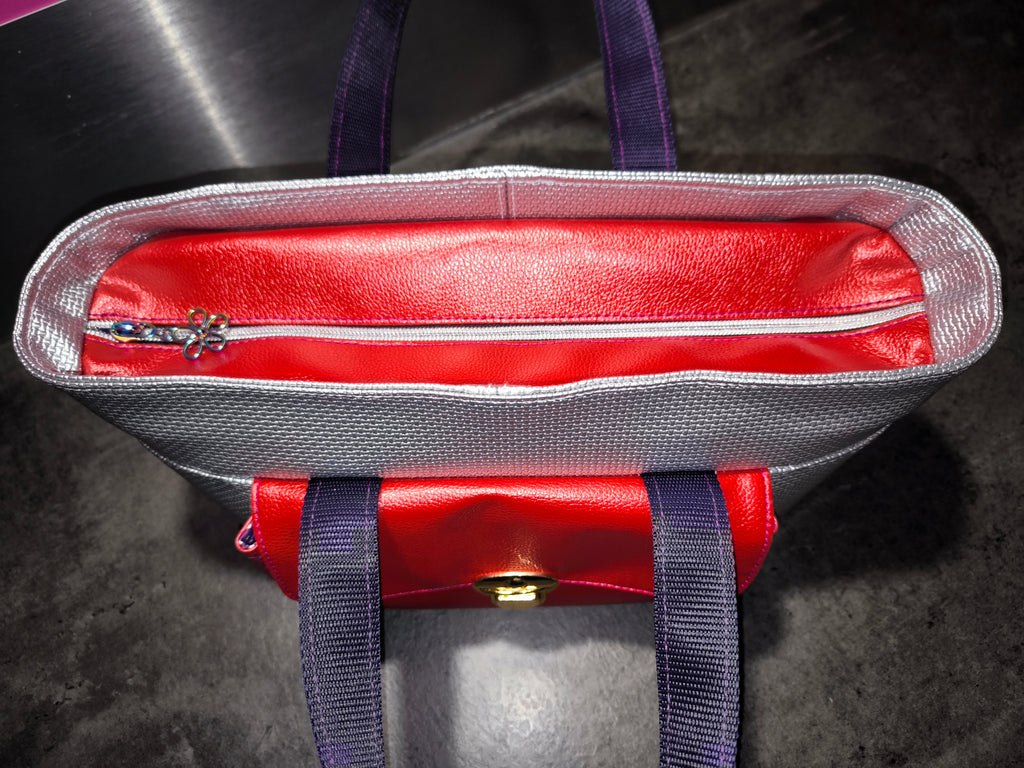 ✨ Sac cabas artisanal "Éclat Violet"