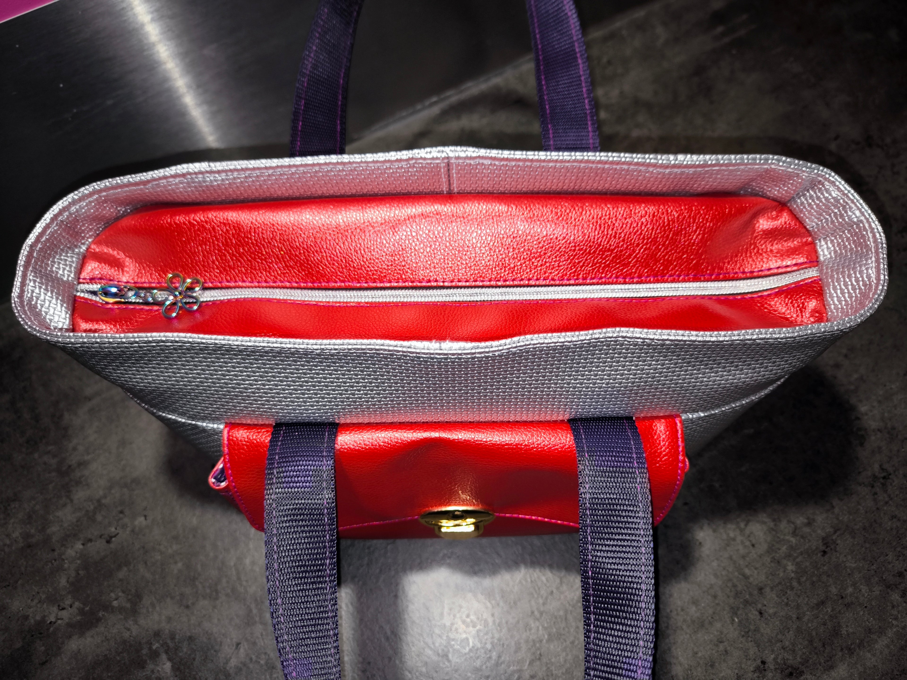 ✨ Sac cabas artisanal "Éclat Violet"