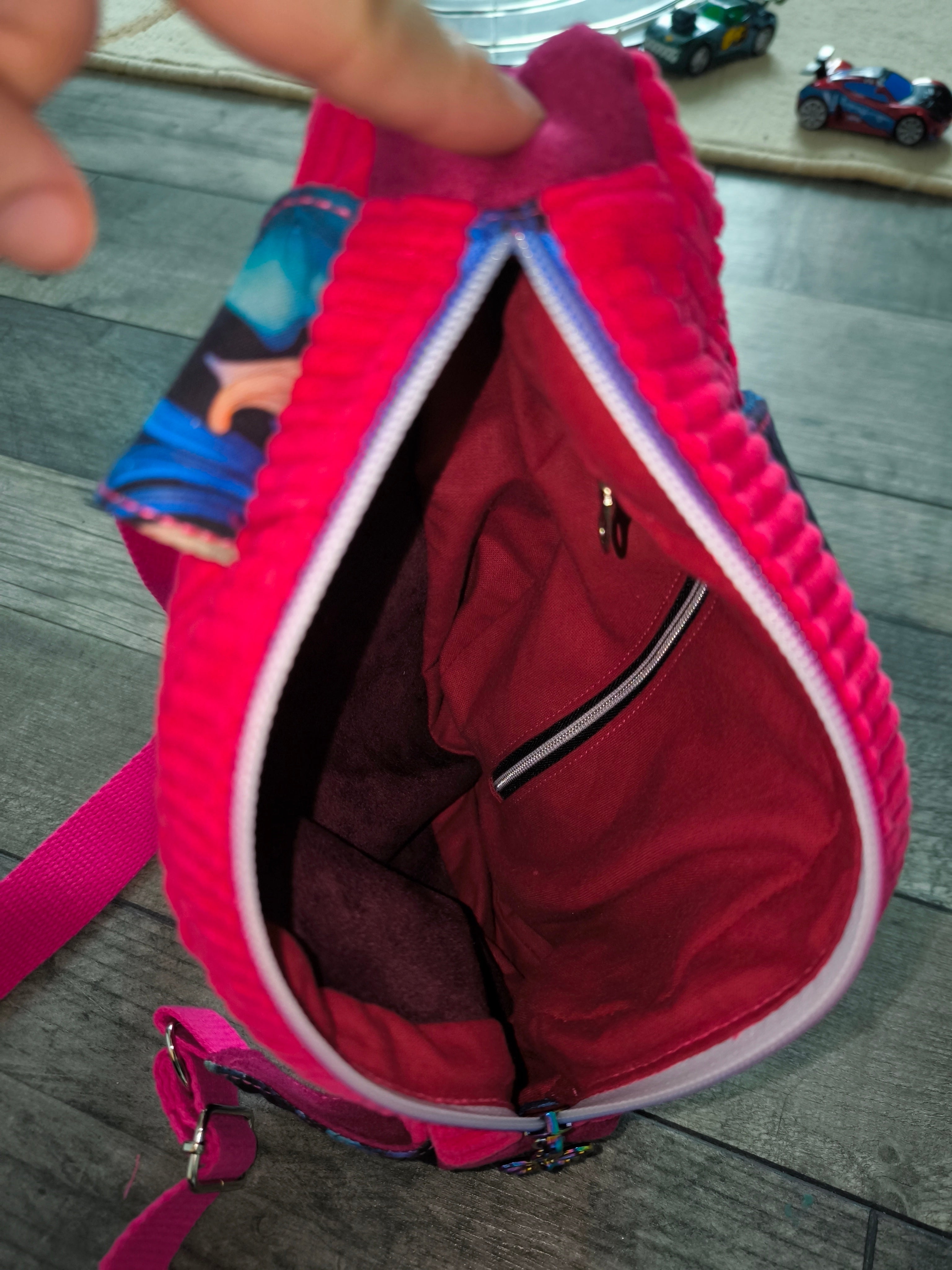 🩷 Sac bandoulière artisanal rose fuchsia – Pièce unique 🩷